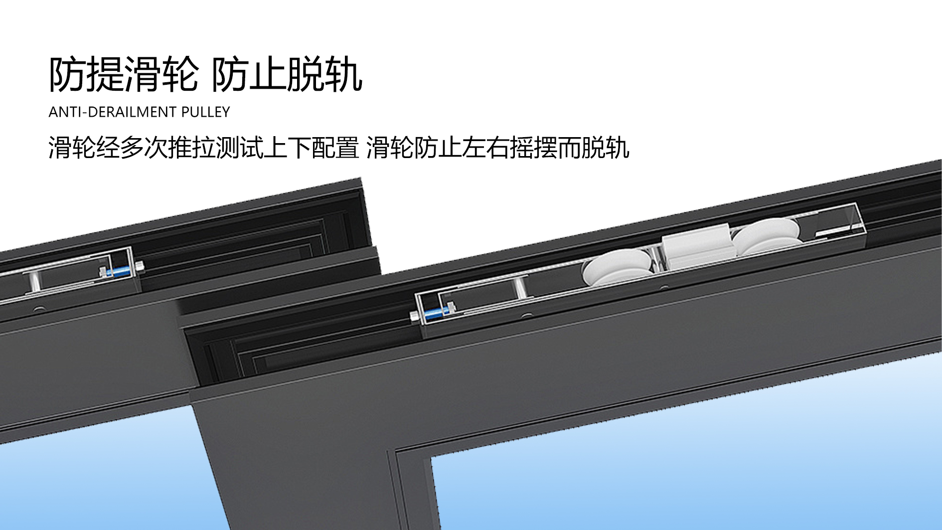 防提滑轮 防止脱轨